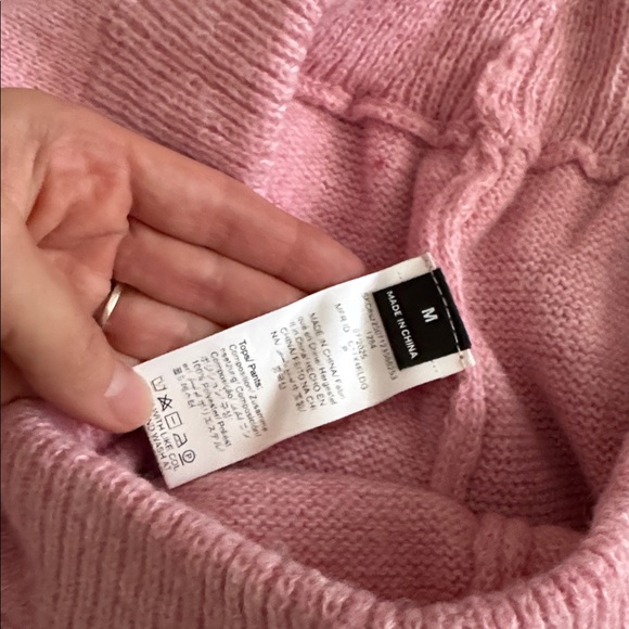 Cozy Pink Knit Sweater and Pants Set - Picture 3 of 3